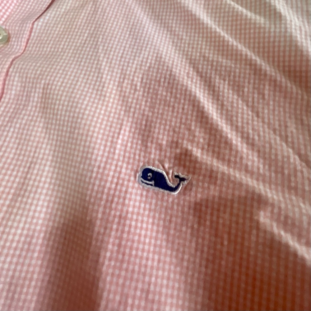 Vineyard Vines Light Pink Casual Button-Down Shirt - Picture 3 of 4